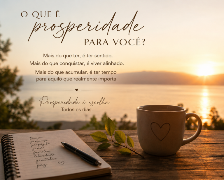 O que é prosperidade para você?