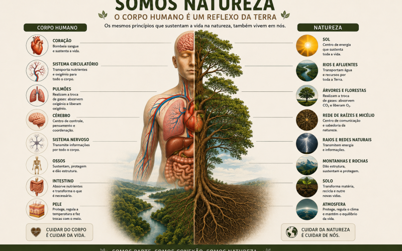Você Não Está Separado da Natureza. Você É Natureza.